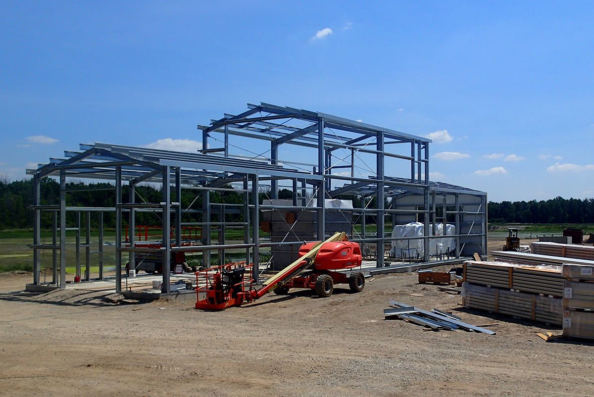 New building being erected